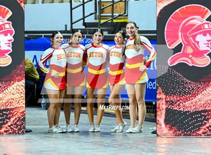 Thumbnail 2 in Seton Catholic - Stunt Game Day Championships (AIA Division IV) photogallery.