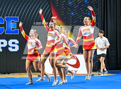 Thumbnail 3 in Seton Catholic - Stunt Game Day Championships (AIA Division IV) photogallery.