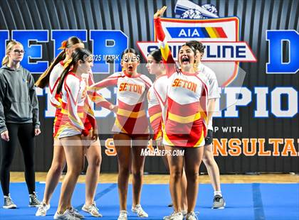Thumbnail 3 in Seton Catholic - Stunt Game Day Championships (AIA Division IV) photogallery.