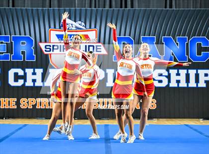 Thumbnail 2 in Seton Catholic - Stunt Game Day Championships (AIA Division IV) photogallery.