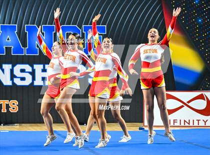 Thumbnail 2 in Seton Catholic - Stunt Game Day Championships (AIA Division IV) photogallery.