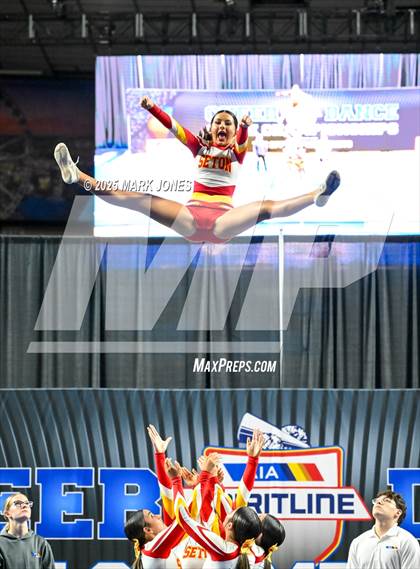 Thumbnail 3 in Seton Catholic - Stunt Game Day Championships (AIA Division IV) photogallery.