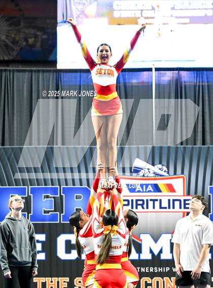 Thumbnail 1 in Seton Catholic - Stunt Game Day Championships (AIA Division IV) photogallery.