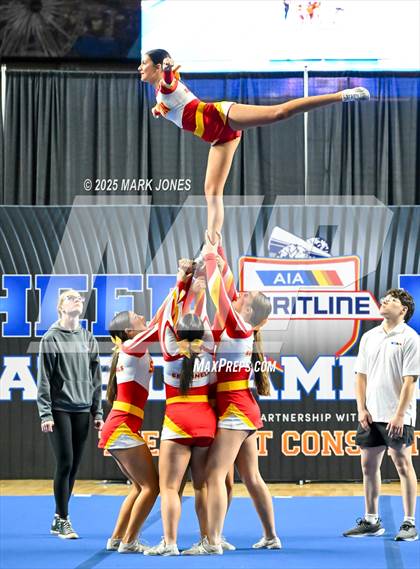 Thumbnail 1 in Seton Catholic - Stunt Game Day Championships (AIA Division IV) photogallery.