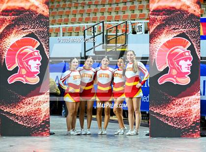 Thumbnail 1 in Seton Catholic - Stunt Game Day Championships (AIA Division IV) photogallery.