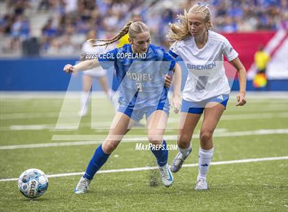 Thumbnail 1 in Model vs. Bremen (GHSA Class A Division I Championship) photogallery.