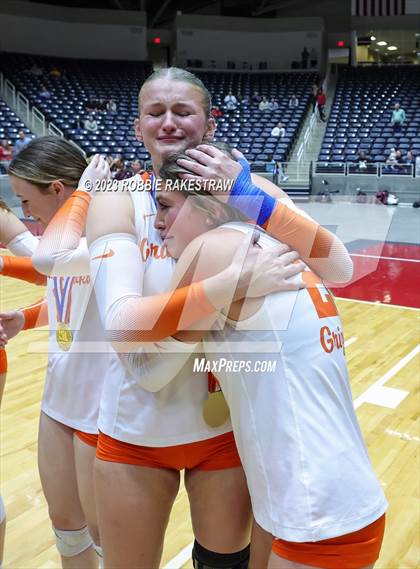 Thumbnail 1 in Grand Oaks vs. Cinco Ranch (UIL 6A Volleyball Final Medal Ceremony) photogallery.