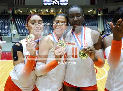 Thumbnail 3 in Grand Oaks vs. Cinco Ranch (UIL 6A Volleyball Final Medal Ceremony) photogallery.