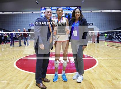 Thumbnail 1 in Grand Oaks vs. Cinco Ranch (UIL 6A Volleyball Final Medal Ceremony) photogallery.
