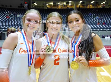 Thumbnail 2 in Grand Oaks vs. Cinco Ranch (UIL 6A Volleyball Final Medal Ceremony) photogallery.