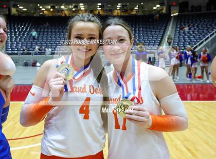 Thumbnail 1 in Grand Oaks vs. Cinco Ranch (UIL 6A Volleyball Final Medal Ceremony) photogallery.