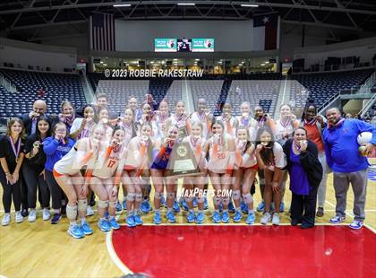 Thumbnail 3 in Grand Oaks vs. Cinco Ranch (UIL 6A Volleyball Final Medal Ceremony) photogallery.