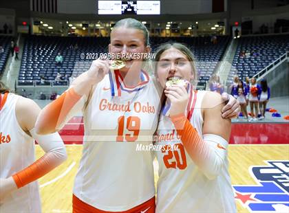 Thumbnail 3 in Grand Oaks vs. Cinco Ranch (UIL 6A Volleyball Final Medal Ceremony) photogallery.