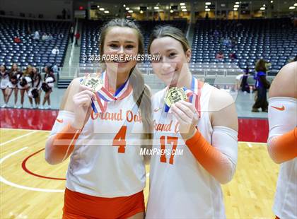 Thumbnail 2 in Grand Oaks vs. Cinco Ranch (UIL 6A Volleyball Final Medal Ceremony) photogallery.