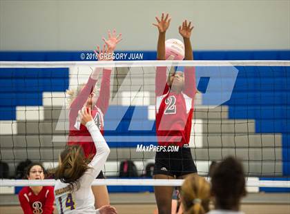 Thumbnail 2 in Lutcher vs McGehee (Penguin Volleyball Classic) photogallery.
