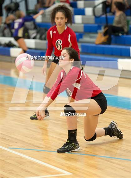 Thumbnail 2 in Lutcher vs McGehee (Penguin Volleyball Classic) photogallery.