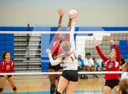 Thumbnail 3 in Lutcher vs McGehee (Penguin Volleyball Classic) photogallery.