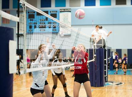 Thumbnail 2 in Lutcher vs McGehee (Penguin Volleyball Classic) photogallery.