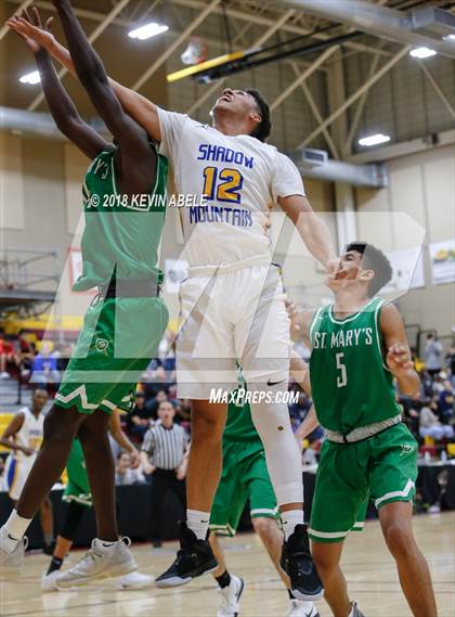 Thumbnail 3 in Shadow Mountain vs St Marys (Hoophall West Tournament) photogallery.