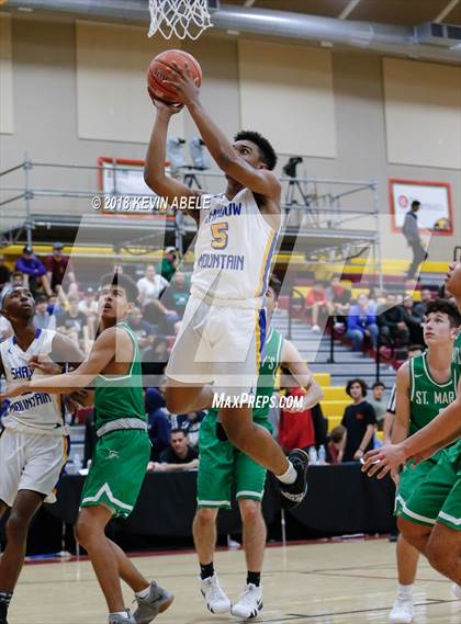 Thumbnail 2 in Shadow Mountain vs St Marys (Hoophall West Tournament) photogallery.