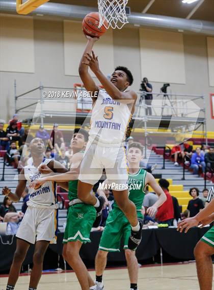 Thumbnail 3 in Shadow Mountain vs St Marys (Hoophall West Tournament) photogallery.