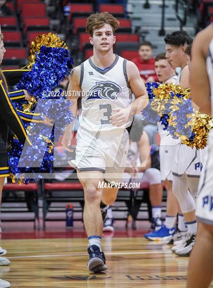 Thumbnail 1 in Pahranagat Valley vs. Owyhee (NIAA Class 1A State Boys Quarterfinal) photogallery.