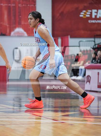 Thumbnail 2 in Pahranagat Valley vs. Owyhee (NIAA Class 1A State Boys Quarterfinal) photogallery.