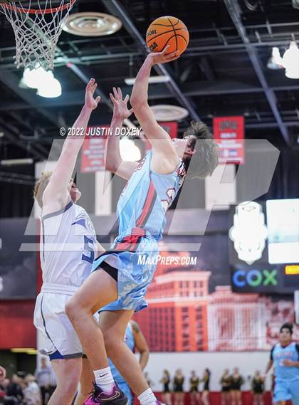 Thumbnail 2 in Pahranagat Valley vs. Owyhee (NIAA Class 1A State Boys Quarterfinal) photogallery.