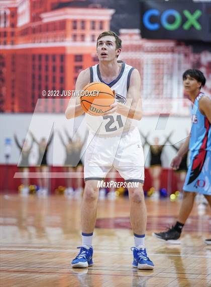 Thumbnail 1 in Pahranagat Valley vs. Owyhee (NIAA Class 1A State Boys Quarterfinal) photogallery.