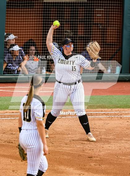 Thumbnail 2 in Decatur @ Liberty (UIL 4A Softball Semifinal) photogallery.