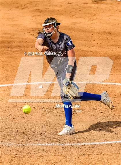 Thumbnail 3 in Decatur @ Liberty (UIL 4A Softball Semifinal) photogallery.
