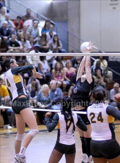Thumbnail 1 in Bishop Conaty-Loretto vs. Notre Dame (CIF SS D4-A Final) photogallery.