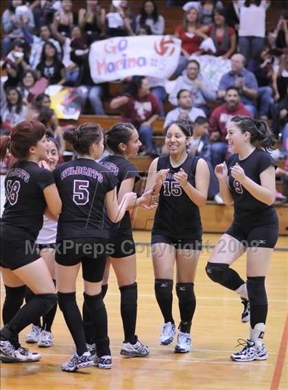 Thumbnail 1 in Bishop Conaty-Loretto vs. Notre Dame (CIF SS D4-A Final) photogallery.