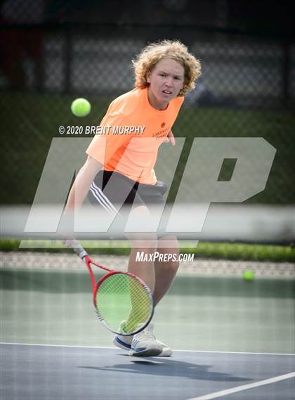 Thumbnail 2 in CHSAA Tennis 5A State Championships - Day 1 photogallery.