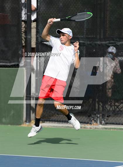 Thumbnail 1 in CHSAA Tennis 5A State Championships - Day 1 photogallery.