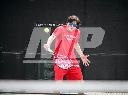 Thumbnail 3 in CHSAA Tennis 5A State Championships - Day 1 photogallery.