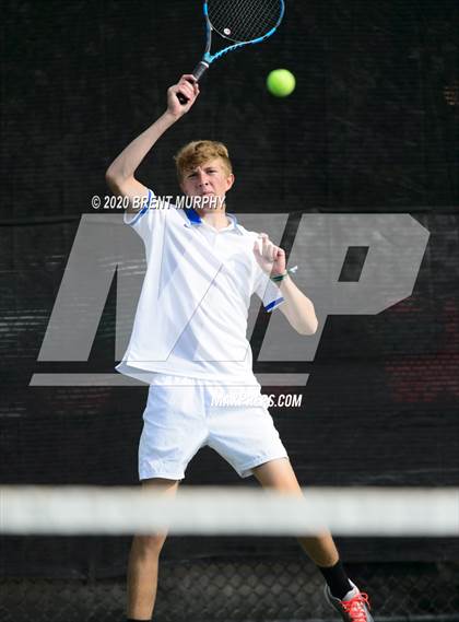 Thumbnail 1 in CHSAA Tennis 5A State Championships - Day 1 photogallery.