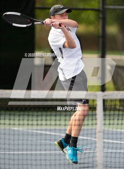 Thumbnail 1 in CHSAA Tennis 5A State Championships - Day 1 photogallery.