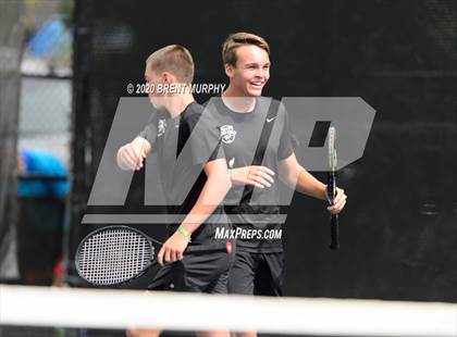 Thumbnail 2 in CHSAA Tennis 5A State Championships - Day 1 photogallery.