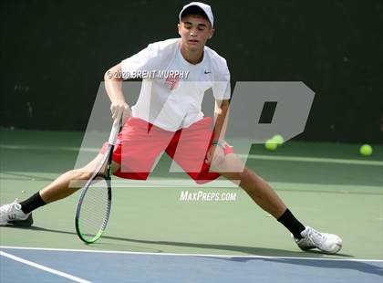 Thumbnail 2 in CHSAA Tennis 5A State Championships - Day 1 photogallery.