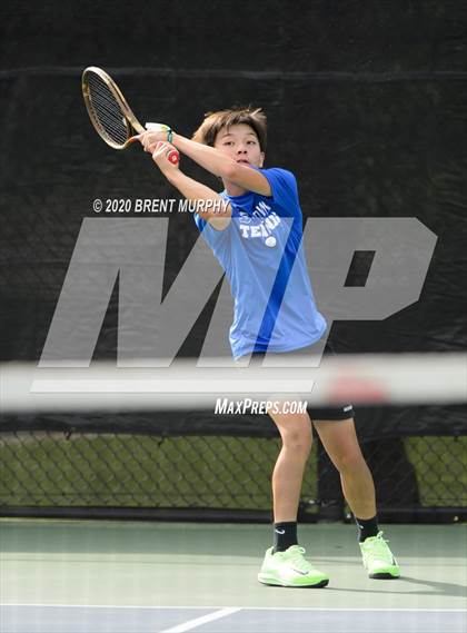 Thumbnail 2 in CHSAA Tennis 5A State Championships - Day 1 photogallery.
