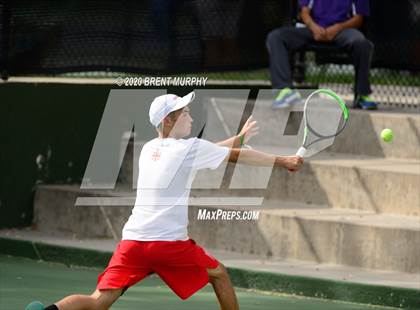 Thumbnail 2 in CHSAA Tennis 5A State Championships - Day 1 photogallery.
