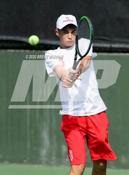 Thumbnail 2 in CHSAA Tennis 5A State Championships - Day 1 photogallery.