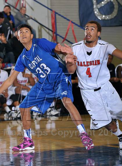 Thumbnail 2 in Capital Christian vs. Salesian (60th Gridley Invitational) photogallery.