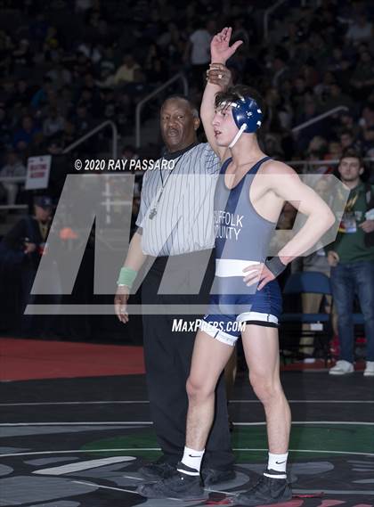 Thumbnail 3 in NYSPHSAA Wrestling Championships  Semi Finals photogallery.