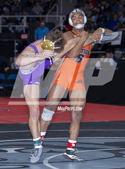 Thumbnail 1 in NYSPHSAA Wrestling Championships  Semi Finals photogallery.
