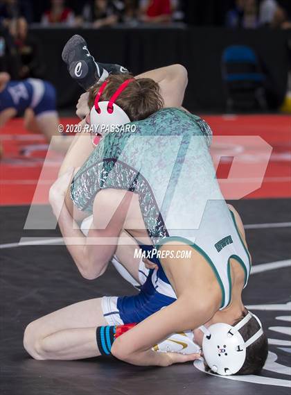 Thumbnail 1 in NYSPHSAA Wrestling Championships  Semi Finals photogallery.