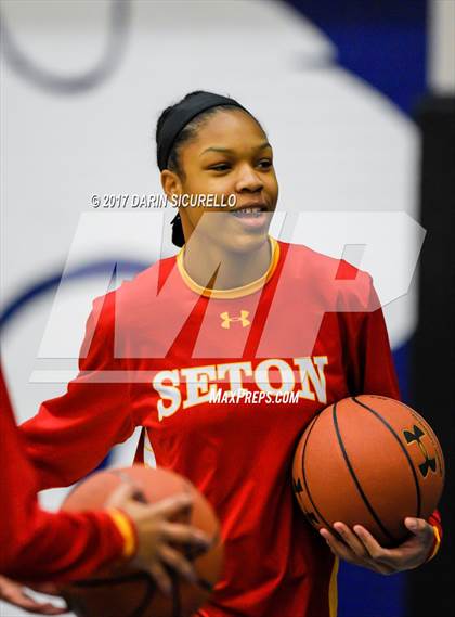 Thumbnail 2 in Seton vs. Rock Creek Christian Academy ( NIKE Tournament Of Champions)  photogallery.
