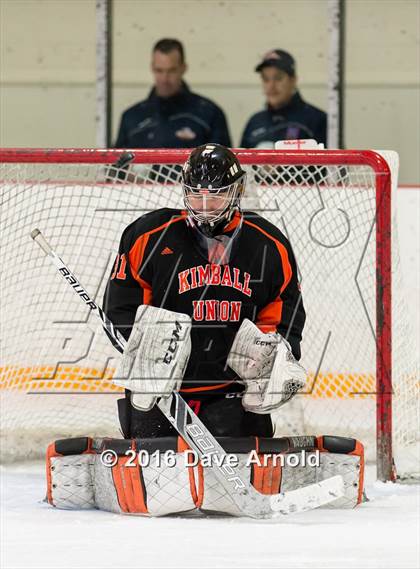 Thumbnail 2 in Kent Hill School vs Kimball Union Academy (Joshua H. Weeks New Years' Tournament) photogallery.