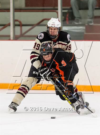 Thumbnail 1 in Kent Hill School vs Kimball Union Academy (Joshua H. Weeks New Years' Tournament) photogallery.